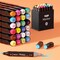 24-Color Dual-Tip Alcohol Marker Set – Art Supplies & Holiday Gift for Artists